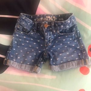 Gap Kids Midi Shorts with hearts